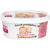 Gräddglass SaltKaramell utan tillsatt socker 750ml SIA GLASS.