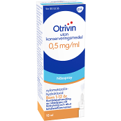 Nässpray Barn 1-12 år 0,5mg/ml 10ml Otrivin.