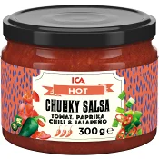 Chunky salsa Hot 300g ICA.