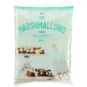 Minimarshmallows Färgade 150g ICA.