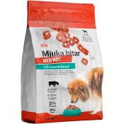 Hundmat Mjuka smakfulla bitar Oxkött 1,5kg ICA.