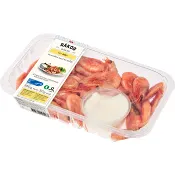 Räkor Färska Rökta med aioli 350g ICA.