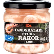 Räkor handskalade stora i lake 200g ICA.