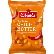 Snacks Chili nötter Heta &amp; milda 150g Estrella.