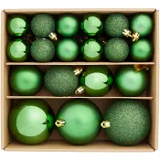 31-pack julkulor grön ICA.