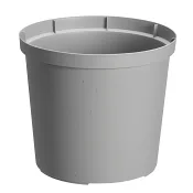 Plastkruka grå 14cm.