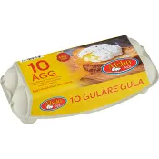 Ägg M/L Gulare Gula 10-pack Alsbo Ägg.