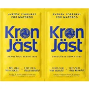 Torrjäst Matbröd 14g 2st Kronjäst.