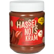 Hasselnötskräm 350g ICA.