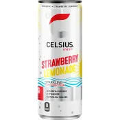 Energidryck Strawberry Lemonade 35,5cl Celsius.