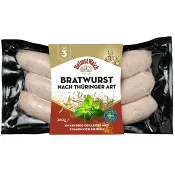 Korv Thüringer Bratwurst 380g Helmut Walch Charkuteri.