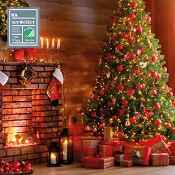 Servett 33cm Xmas tree ICA.