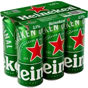 Öl Lager 3,5% 50cl 6-p Heineken.