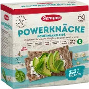 Powerknäcke Glutenfritt 225g Semper.