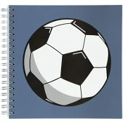 Spiralblock Fotboll kvadrat.
