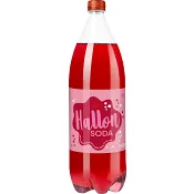 Läsk Hallonsoda 1,5l ICA.