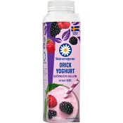 Drickyoghurt Hallon Björnbär 0,8% 330ml Skånemejerier.