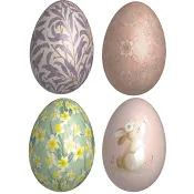 Påskägg metall 14 cm Festive.