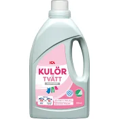 Tvättmedel Flytande Kulör Parfymfri 750ml Miljömärkt ICA.