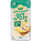 Ost Mild &amp; Krämig 17% skivad 150g Arla.