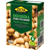 Stora Bönor Vita Ekologisk 380g Zeta.