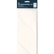 Silkespapper vit, 10 ark.