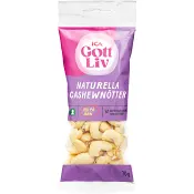 Naturella cashewnötter 70g ICA Gott Liv.