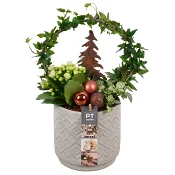 Arrangemang Jul Rustik 14cm.