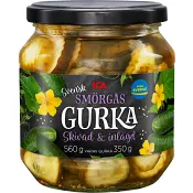 Svensk Smörgåsgurka 560g ICA.