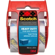 Packtejp klar m Hållare 48mm x 20m.