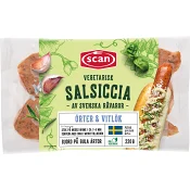 Salsiccia vegetarisk örter vitlök 220g Scan.
