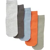 Babysocka Paris 5p Blå Mix 0-6m ICA I love eco.