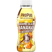 Milkshake Protein Caramel Glazed Bananas Laktosfri 1,6% 330ml ProPud.