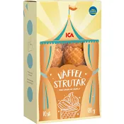 Våffelstrutar vanilj 10st 120g ICA.
