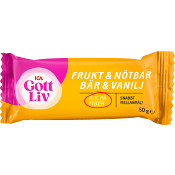 Bar Frukt &amp; Nöt Bär &amp; Vanilj 50g ICA Gott Liv.
