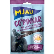 Kattsnacks Gopinnar med nötkött 15g Mjau.