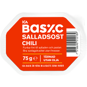 Salladsost chili tärnad 75g ICA Basic.