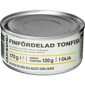 Tonfisk finfördelad i olja 170g ICA Basic.