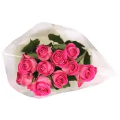 Rosor 10-p 40cm Fairtrade rosa ICA.