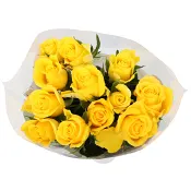 Rosor 12-p 50cm Fairtrade gula ICA.