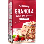 Granola Röda bär &amp; kokos 450g ICA.