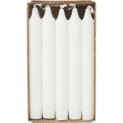 Kronljus 19cm 20p vita.