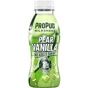 Proteinmilkshake ProPud Päron Vanilj 1,5% 330ml Njie.