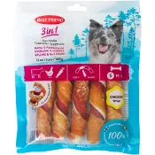 Hundtugg 3in1 Tuggben Kyckl&amp;Morot Best 160g 5st friend.