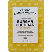 Burgarcheddar Original 100g Väddö Gårdsmejeri.
