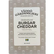 Burgarcheddar Tryffel 86g Väddö Gårdsmejeri.
