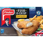 Fish &amp; crisp fish filets 200g Findus.