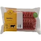 Nötfärs Färsk 20% 1kg Hacksta Köttdisk.