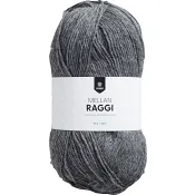 Garn Mellanraggi Dark Grey 100g Järbo.
