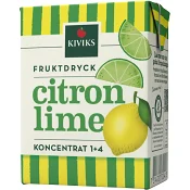 Lättdryck Citron &amp; lime Koncentrat 2dl Kiviks.